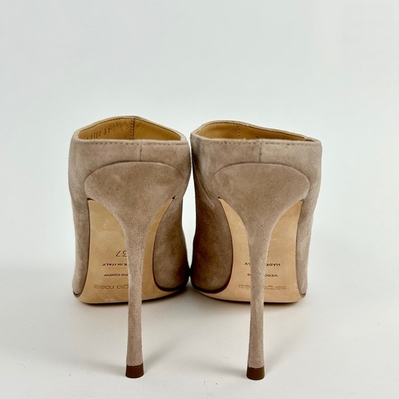 Sergio Rossi Godiva Suede Mules - Picture 4 of 6